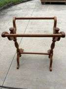 Oak quilt rack