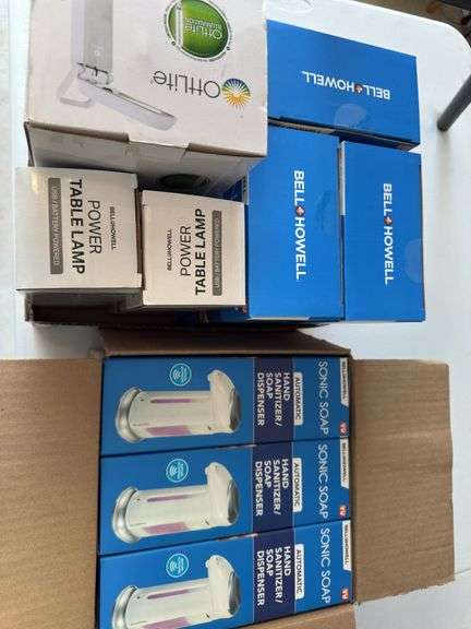 Hand sanitizers and lights