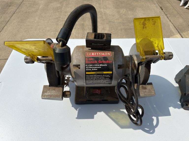 Craftsman bench grinder and saw