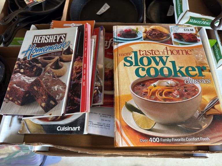 Large lot of cookbooks