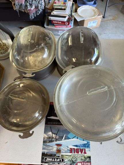 Aluminum serving pieces, most “Guardian Services”