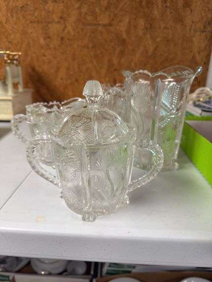 “Thistle” glassware