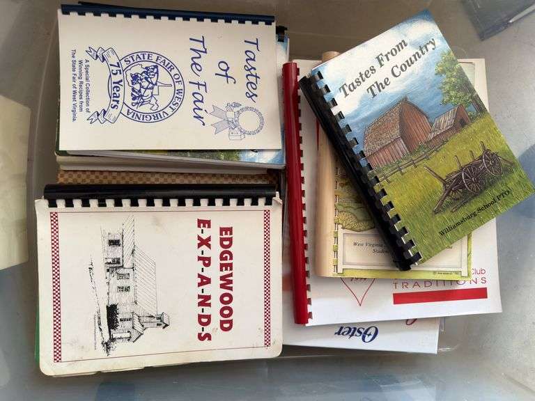 Large lot of cookbooks
