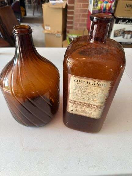 Antique apothecary bottles