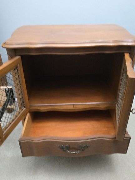 Dresser with mirror, headboard with frame, nightstand