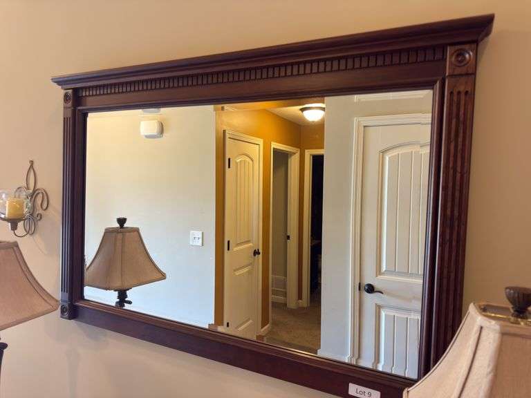 Wall mirror 46” wide by 31” tall