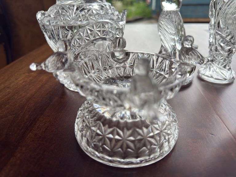 Lot of Hofbauer byrdes lead crystal items as shown.