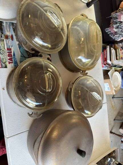 Aluminum serving pieces, most “Guardian Services”