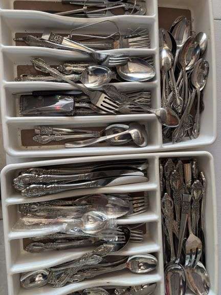 Large lot of flatware