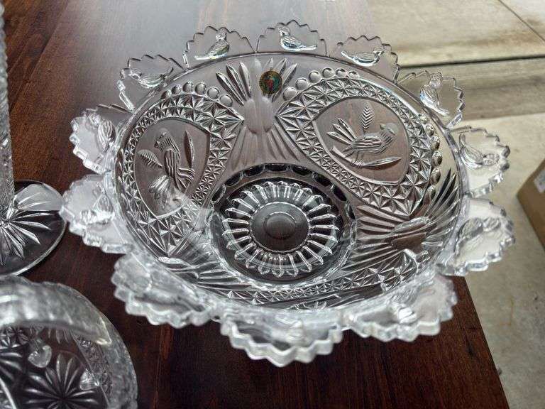 Lot of Hofbauer byrdes lead crystal items as shown.