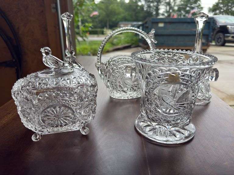 Lot of Hofbauer byrdes lead crystal items as shown.