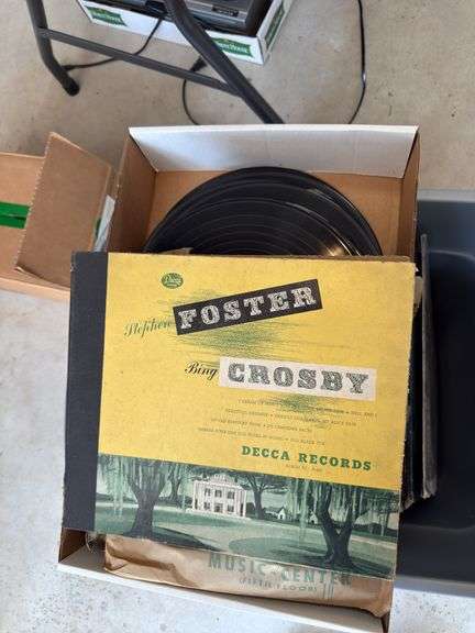 Large lot of record albums