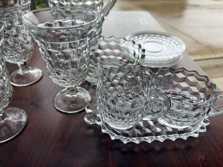Lot of Fostoria American items as shown