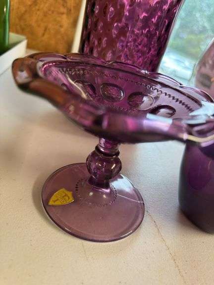 Purple or amethyst glass