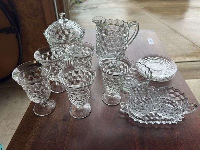 Lot of Fostoria American items as shown