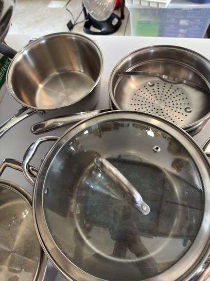 Set of Frankoma pots and pans