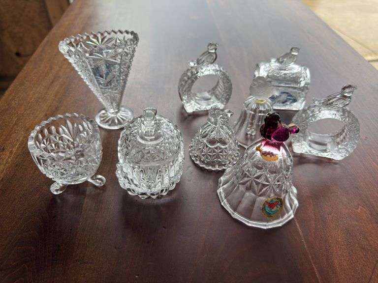 Lot of Hofbauer byrdes lead crystal items as shown.