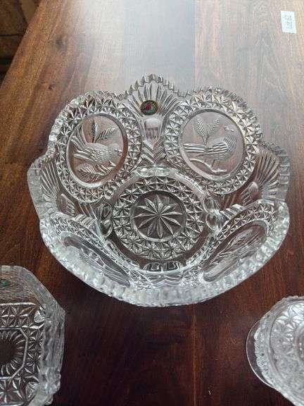 Lot of Hofbauer byrdes lead crystal items as shown.