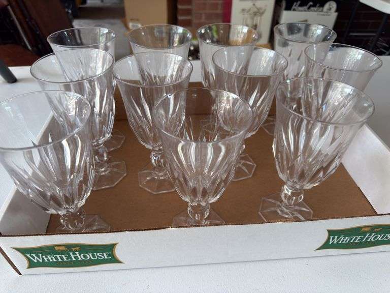 11 water goblets