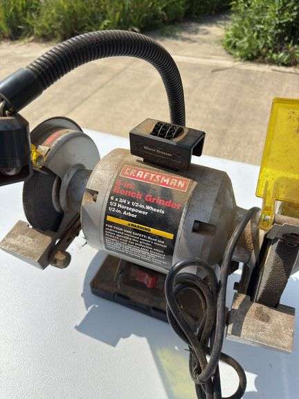 Craftsman bench grinder and saw