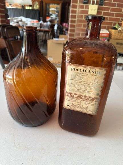 Antique apothecary bottles