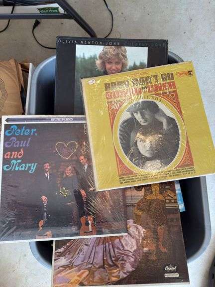Large lot of record albums