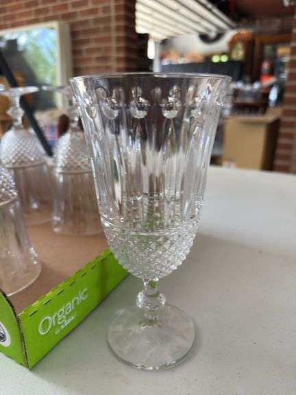 7 Shannon crystal goblets