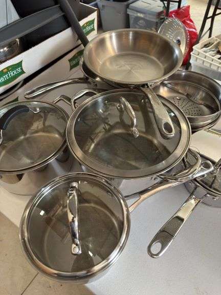 Set of Frankoma pots and pans