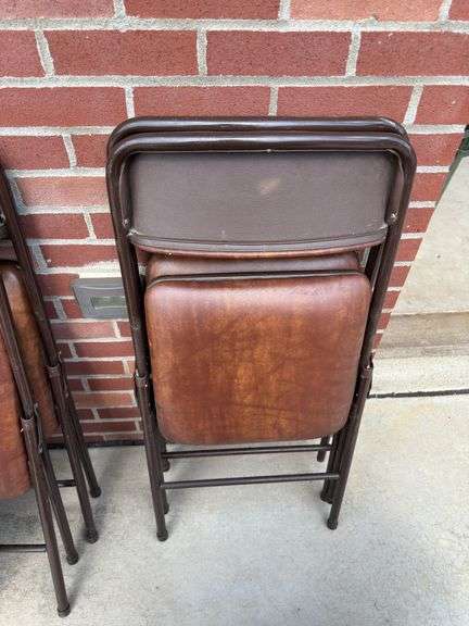 2 folding tables and 4 chairs