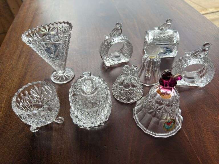 Lot of Hofbauer byrdes lead crystal items as shown.
