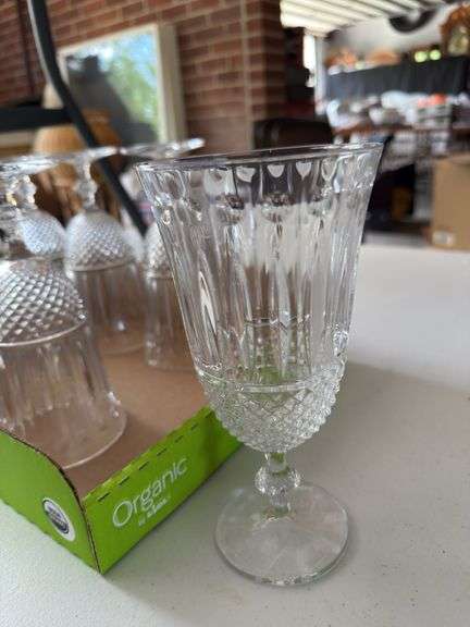 7 Shannon crystal goblets