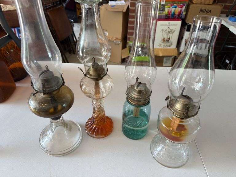 Oil lamps as shown