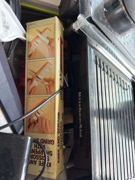 Box of kitchen supplies