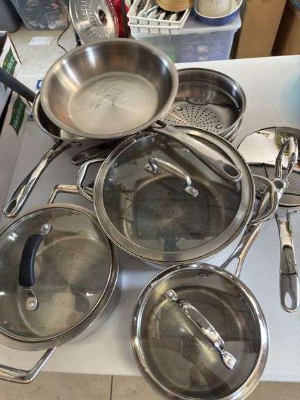 Set of Frankoma pots and pans