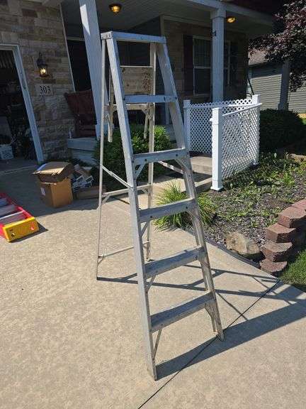 6 ft aluminum a frame ladder