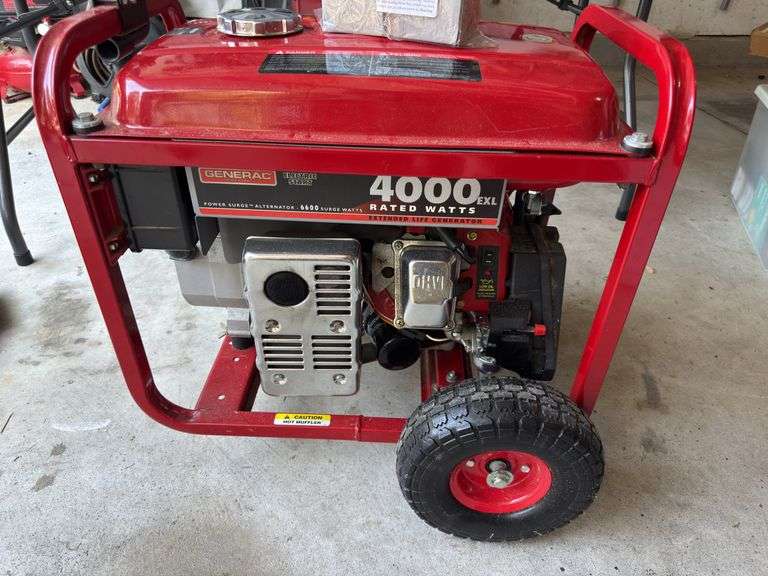 Generac 4000EXL generator with electric start