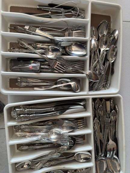 Large lot of flatware