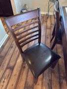 Dining table with 6 chairs. 41” wide x 64” long x 30” tall