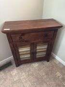 Bathroom cabinet with towels