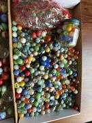 Large lot of glass marbles