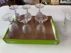 7 Shannon crystal goblets