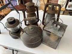 Lanterns and tea kettle