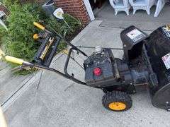 Yard Machines snow blower, 8HP, 24”. Started on first pull