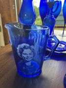 Large lot of cobalt blue glassware