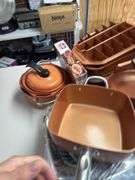 Large lot of copper chef pots and pans, etc
