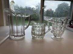 Glass pitchers as shown