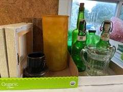 2 flats of miscellaneous and glassware