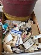 Large amount of buttons and nesting boxes