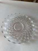 Fostoria American footed bowl and underplate