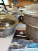 Aluminum serving pieces, most “Guardian Services”